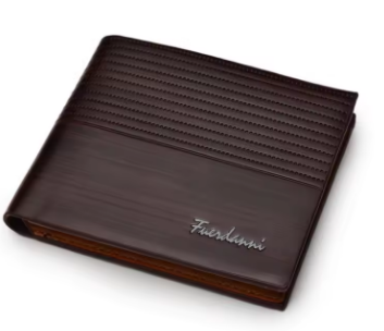 Vintage Men's Wallet Leather Men's Short Wallet Slim Male Purses Money Credit Card Holders Luxury Fashion Pure Color Wallet