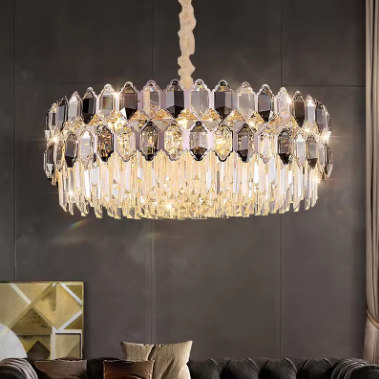 Light Luxury Crystal Chandelier Postmodern Luxury Atmosphere Living Room Dining Room Bedroom Lamp New Personality Creative Lamps